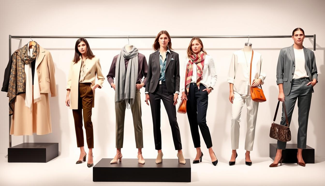 atrações da moda essencial com peças versáteis