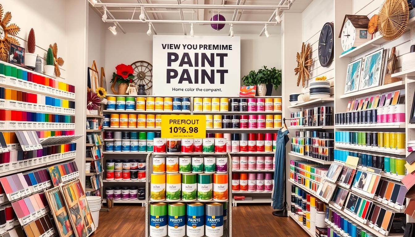 loja de tintas em promoção