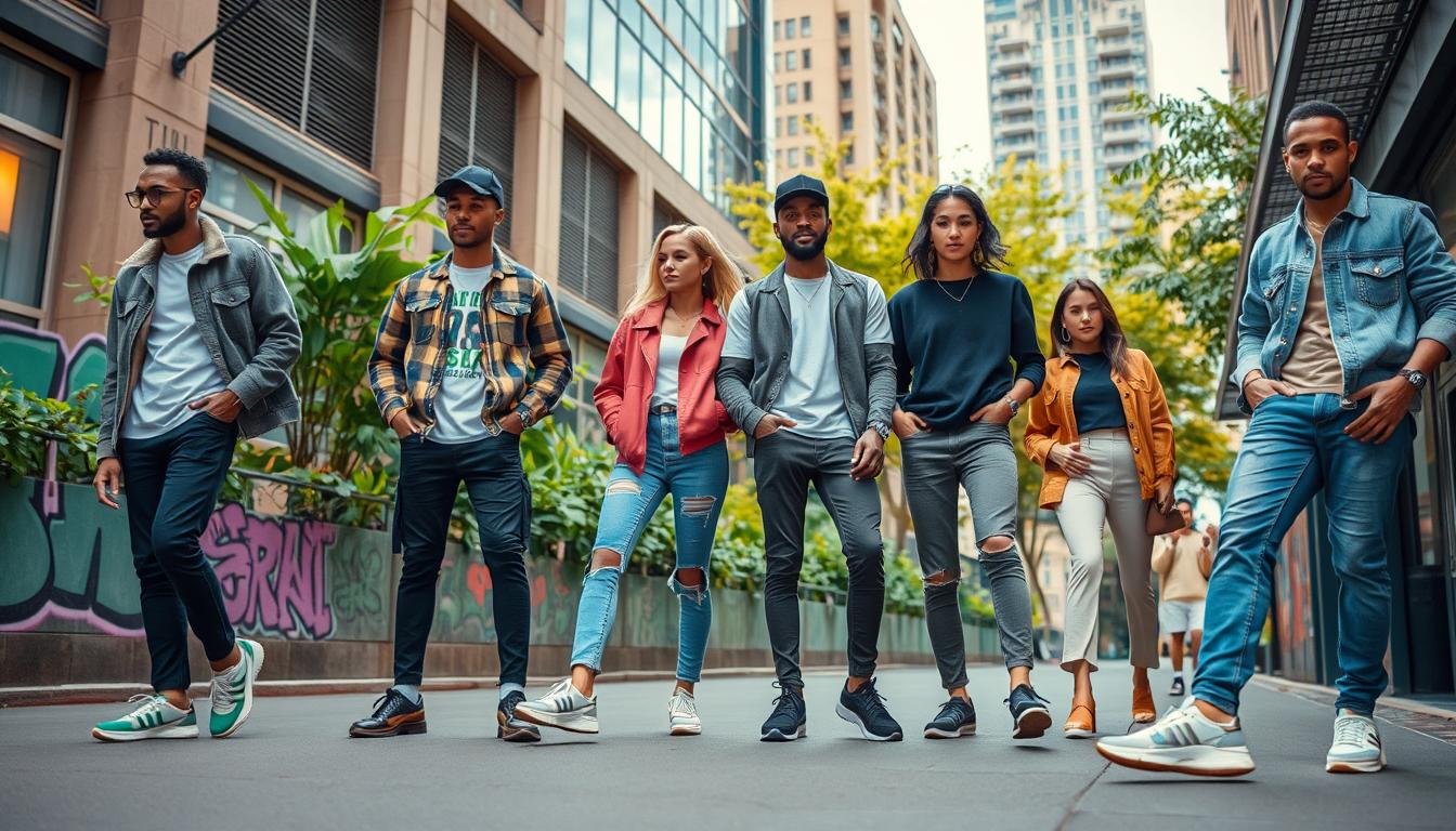 tênis versátil na moda atual