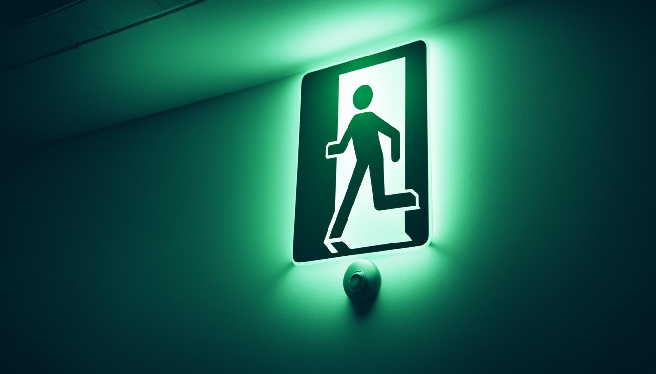 sinalização de segurança fotoluminescente