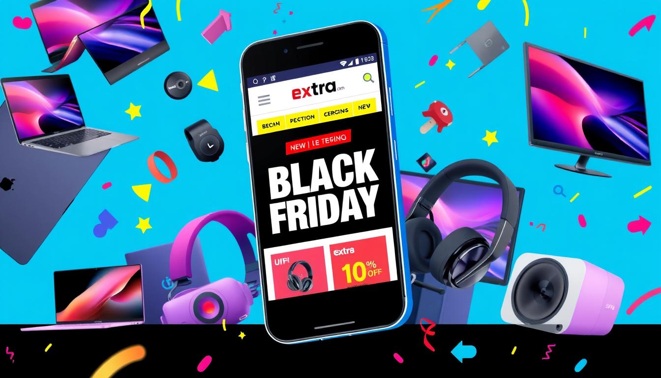 Promoções de Black Friday no app Extra