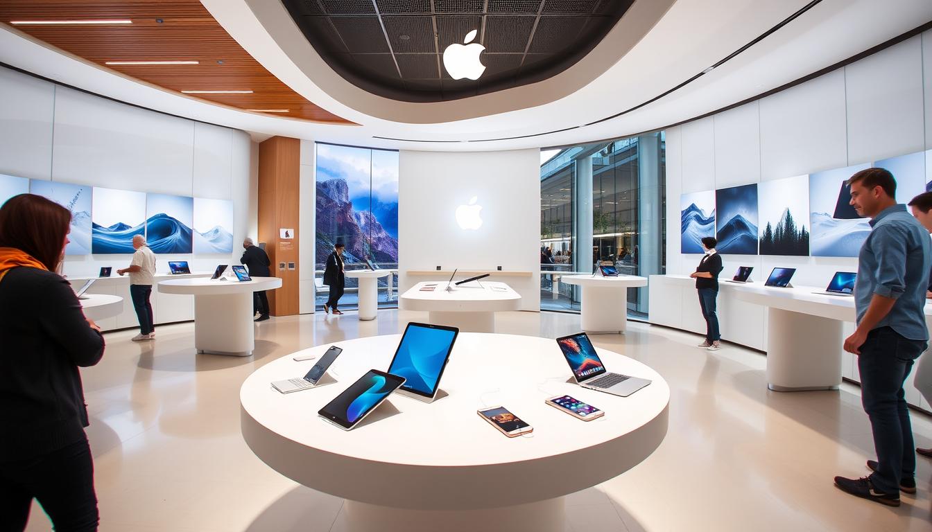 Ambiente iPlace destacando qualidade Apple