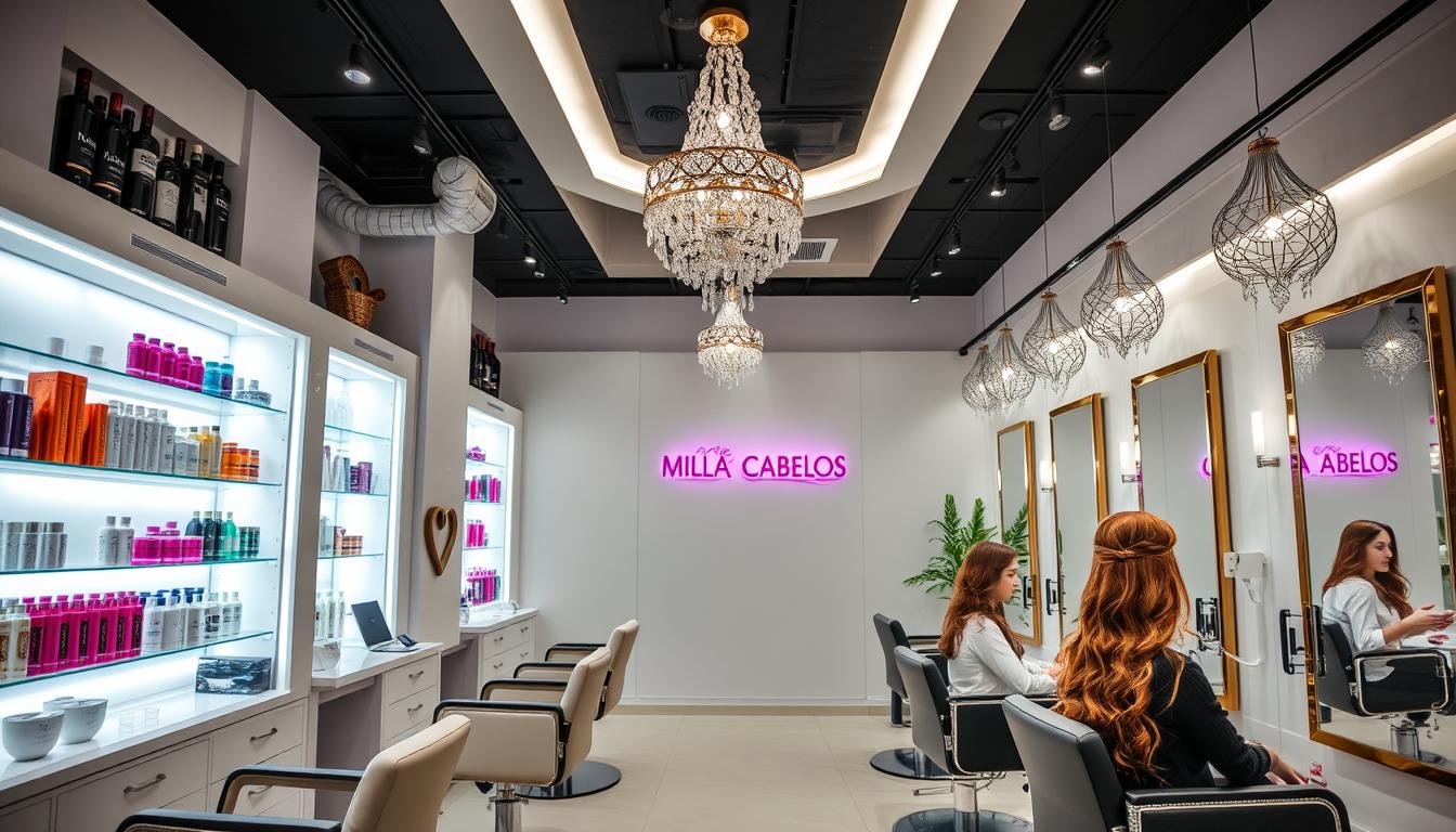 Milla Cabelos, salão de beleza, produtos para cabelo