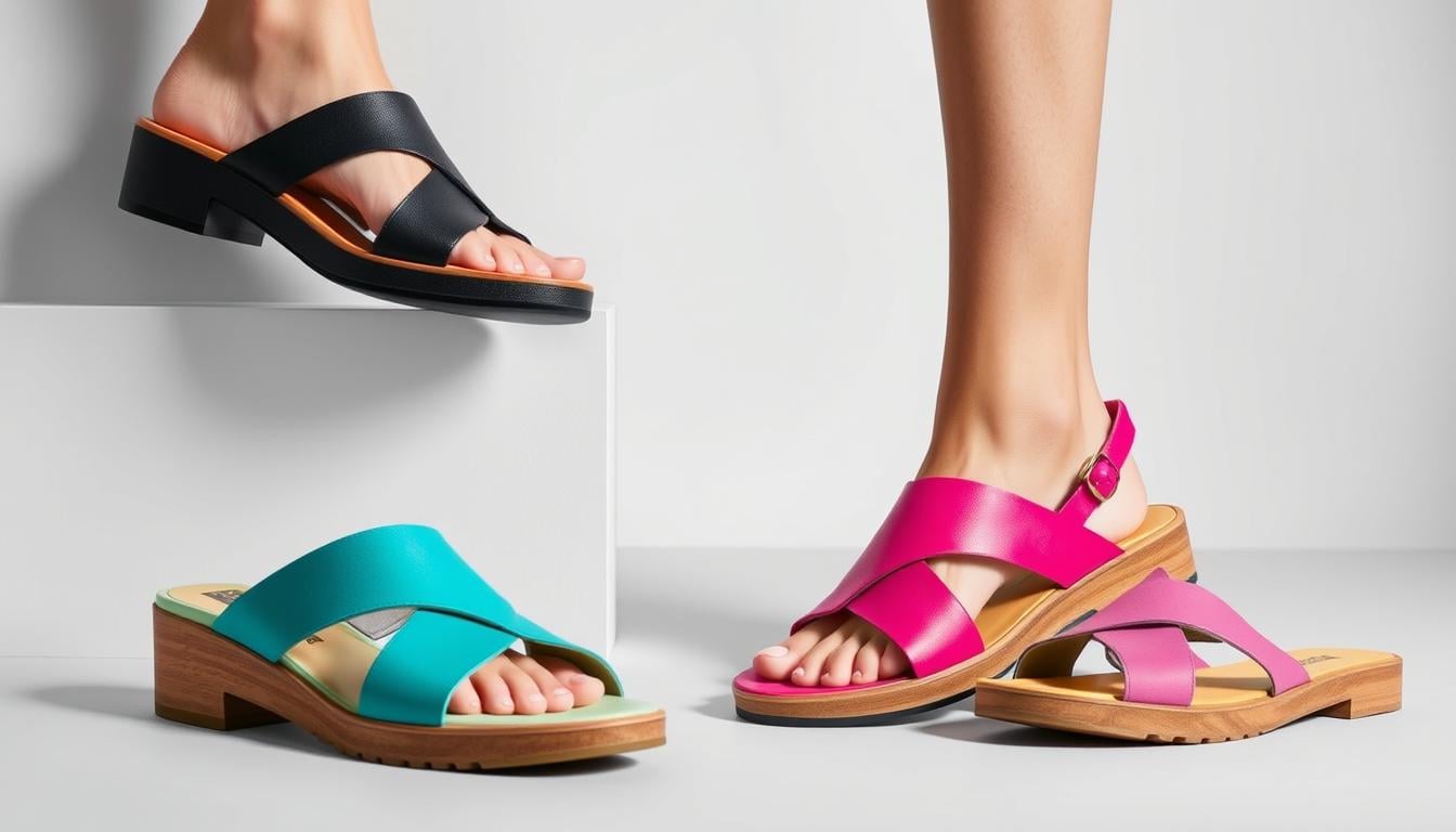 design e estilo das sandálias Piccadilly