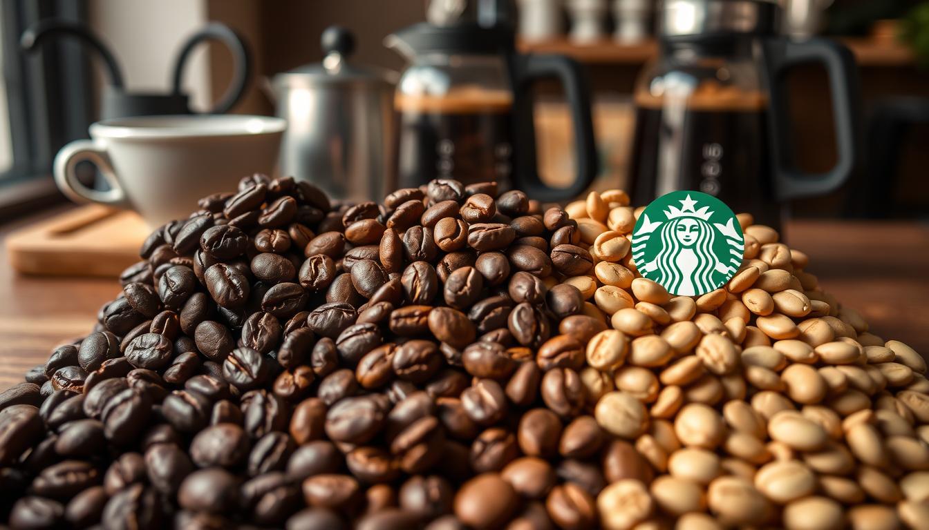 níveis de torra do café Starbucks