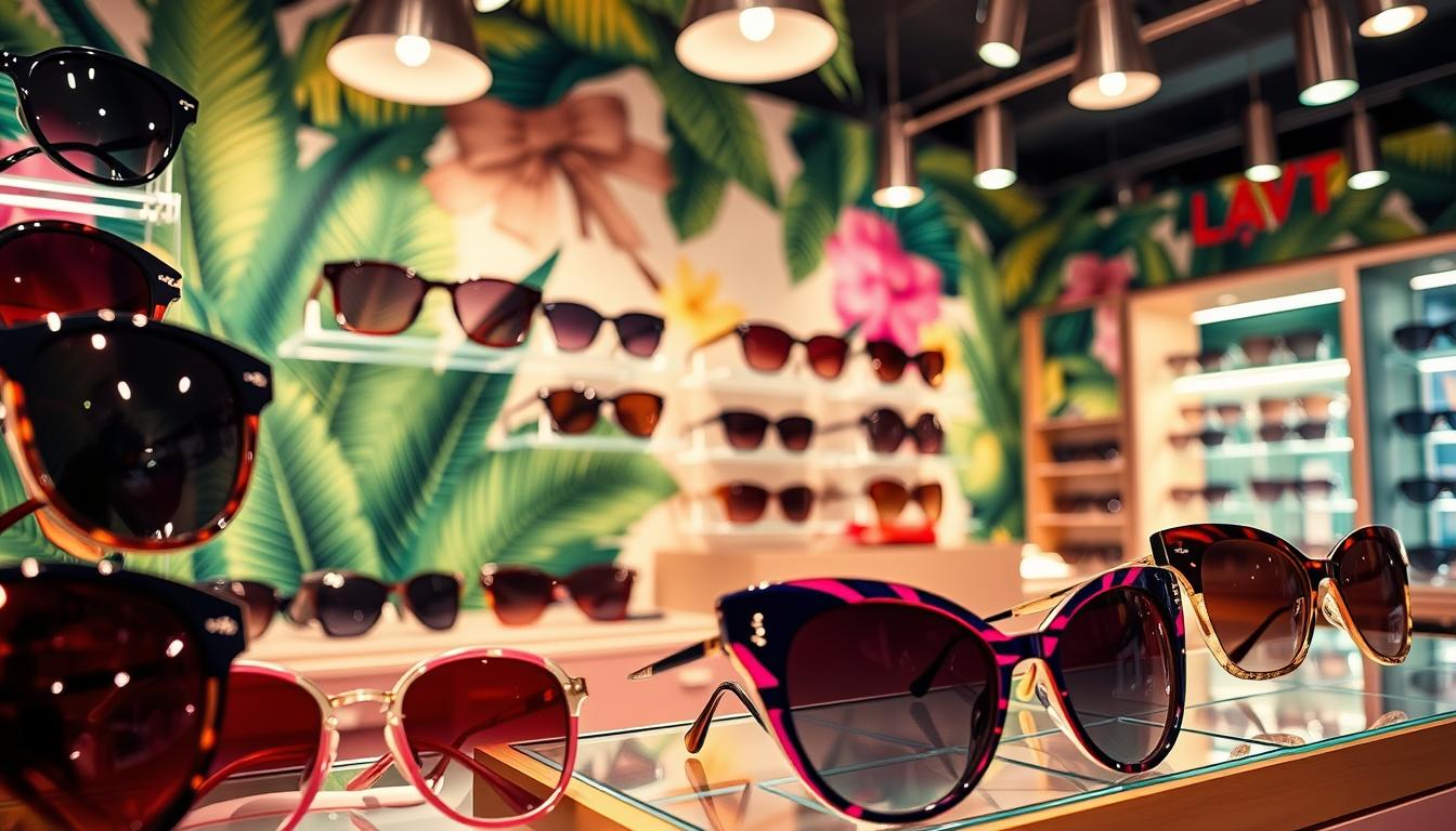 moda de óculos de sol