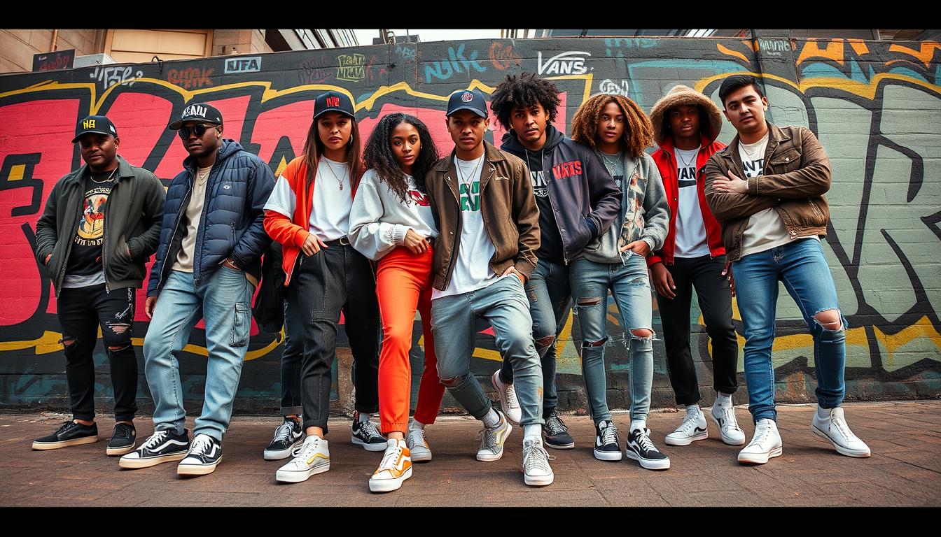 moda streetwear com Vans