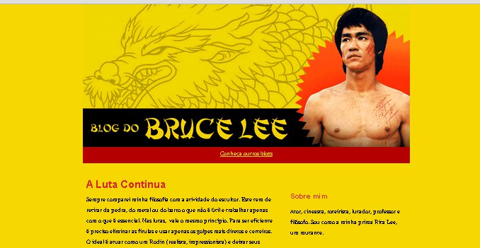 Blog do Bruce Lee: A luta continua 