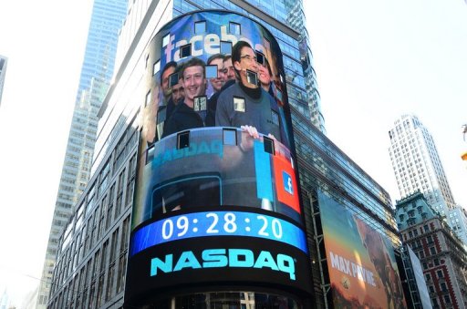 Facebook estreia na bolsa com alta inferior a 1% nas ações