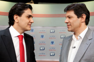 Haddad e Chalita evitam críticas um ao outro em sabatinas