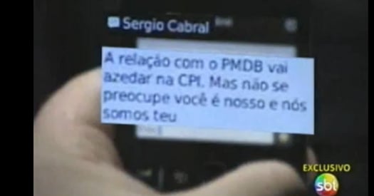 Vaccarezza é flagrado garantindo blindagem a Sergio Cabral