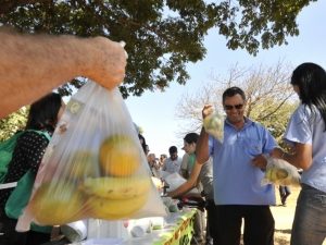 Servidores do Incra e do MDA protestam distribuindo alimentos