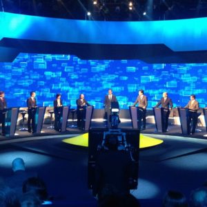 Candidatos participam de primeiro debate em São Paulo 