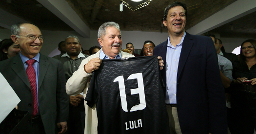 Com Haddad, Lula visita sede do PT em SP após 10 anos