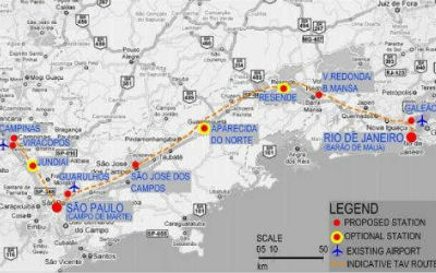 Leilão do trem-bala Campinas-Rio de Janeiro é marcado para maio de 2013
