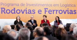 Dilma anuncia pacote de R$ 133 bilhões para construção de rodovias e ferrovias
