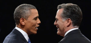 Romney aparece na frente de Obama em pesquisa, mas em empate técnico 