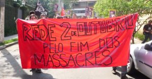 20 anos após massacre do Carandiru, militantes protestam em frente à casa de Fleury Filho