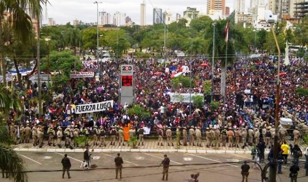 A destituição de Lugo, vista do palácio