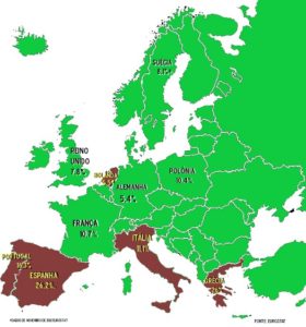 Maiores economias da Europa devem fechar 2012 com mais desempregados