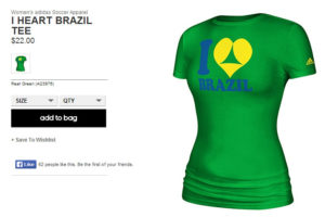 Adidas retira das lojas camisetas que relacionam o Brasil ao turismo sexual