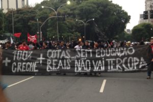Segundo ato contra a Copa em SP tem 230 detidos