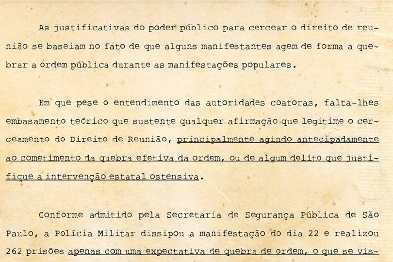 Advogados Ativistas pedem garantia de direitos em protesto contra Copa
