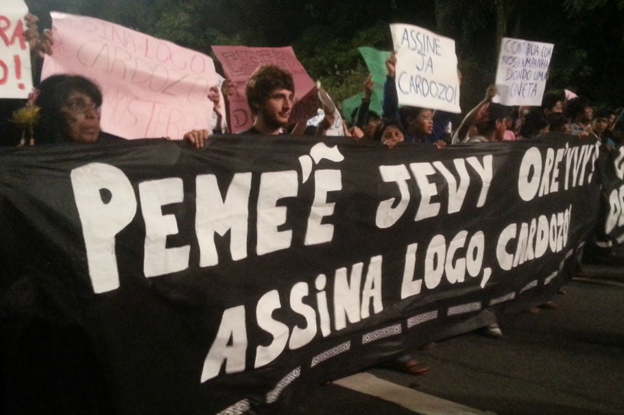 “Devolvam a nossa terra que vocês levaram”
