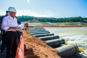 E Alckmin inaugurou o volume morto da Cantareira