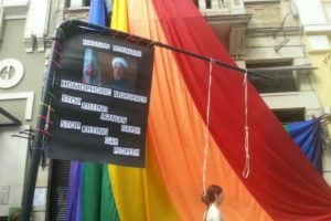 Militantes protestam contra homofobia no Irã e na Nigéria