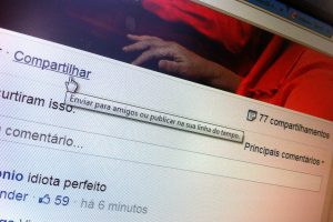 Compartilhar para falar mal. Apenas parem