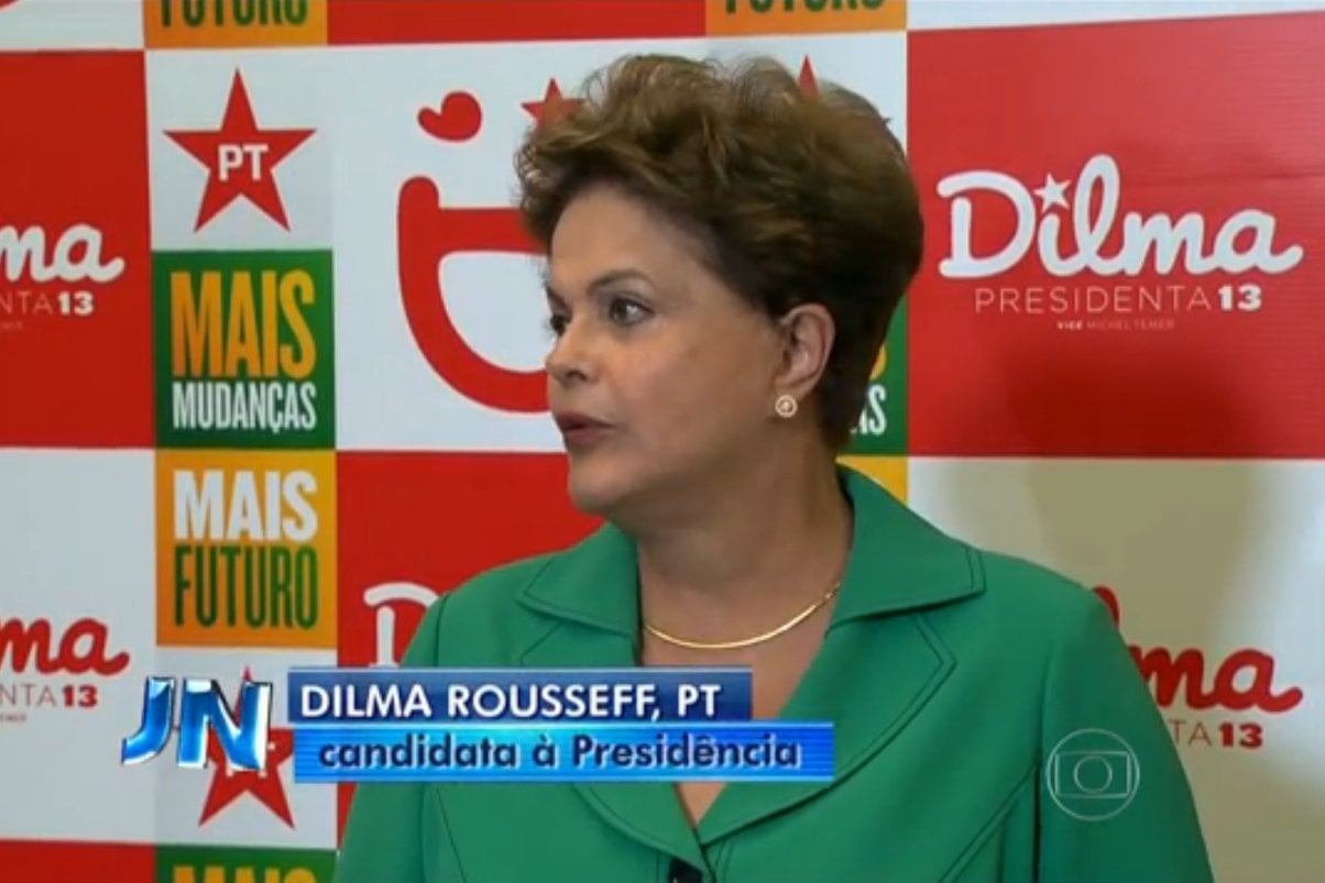 No ano, Dilma ‘apanhou’ 16 vezes mais que Aécio no Jornal Nacional