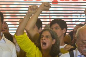 'Precisamos garantir esta vitória', diz viúva de Eduardo Campos