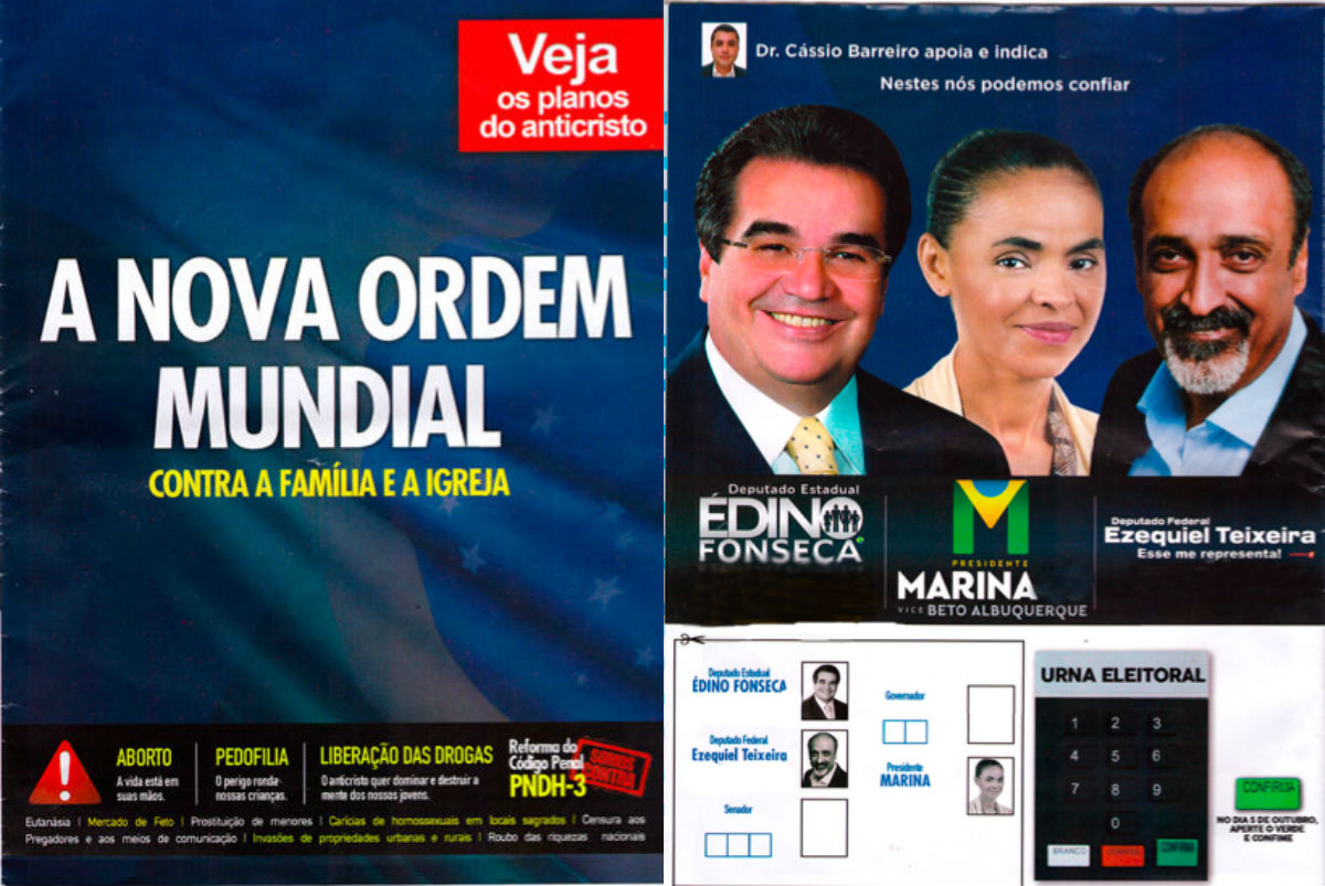 Material pró-Marina chama Dilma e LGBTs de “anticristo”