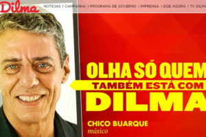 Chico Buarque reitera apoio a Dilma Rousseff