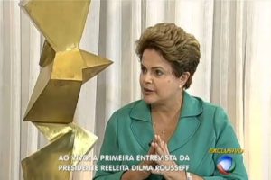 Não é hora de anunciar ministros, diz Dilma na TV