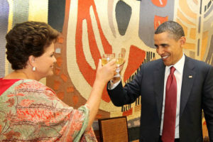 Obama, Putin, Merkel e Mujica parabenizam Dilma