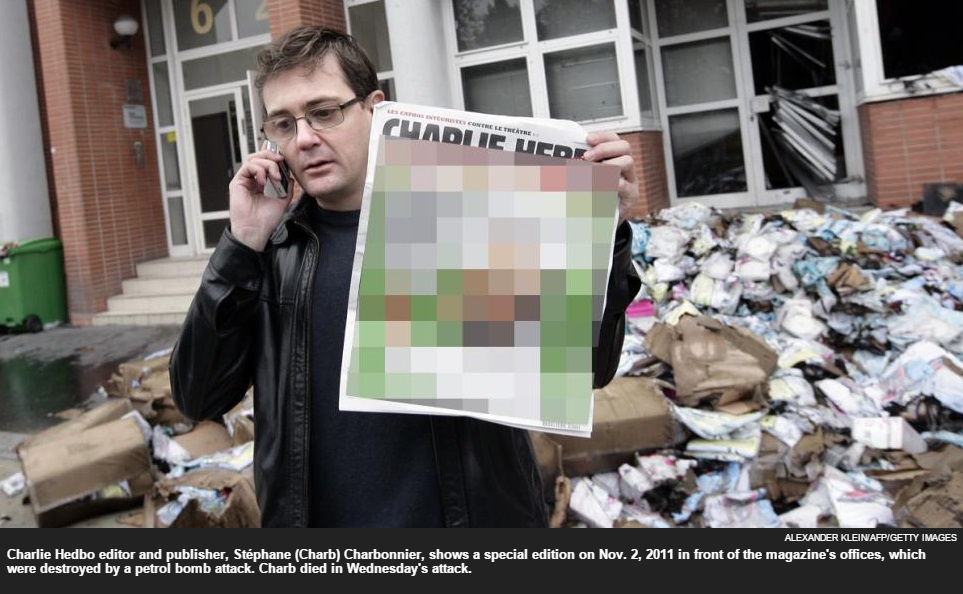 Após ataque terrorista, imprensa internacional censura charges do ‘Charlie Hebdo’