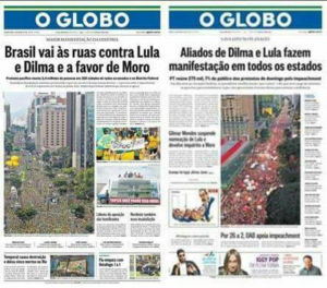 Os atos pró-democracia e a narrativa do golpe na grande mídia