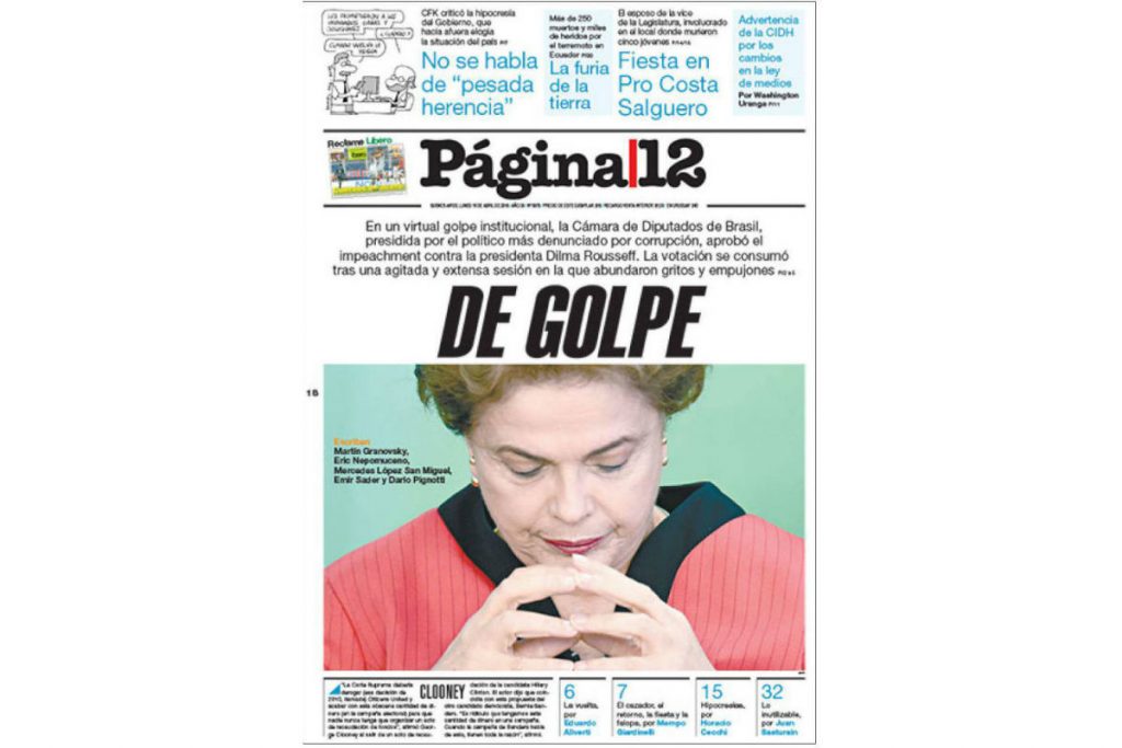 A legitimidade do impeachment construída pela grande mídia