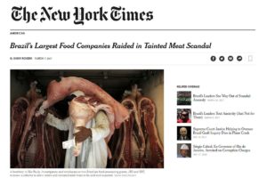 Carne Fraca: mídia estrangeira vê novo golpe na economia brasileira