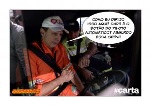Doria se veste de taxista para levar servidores em dia de greve geral