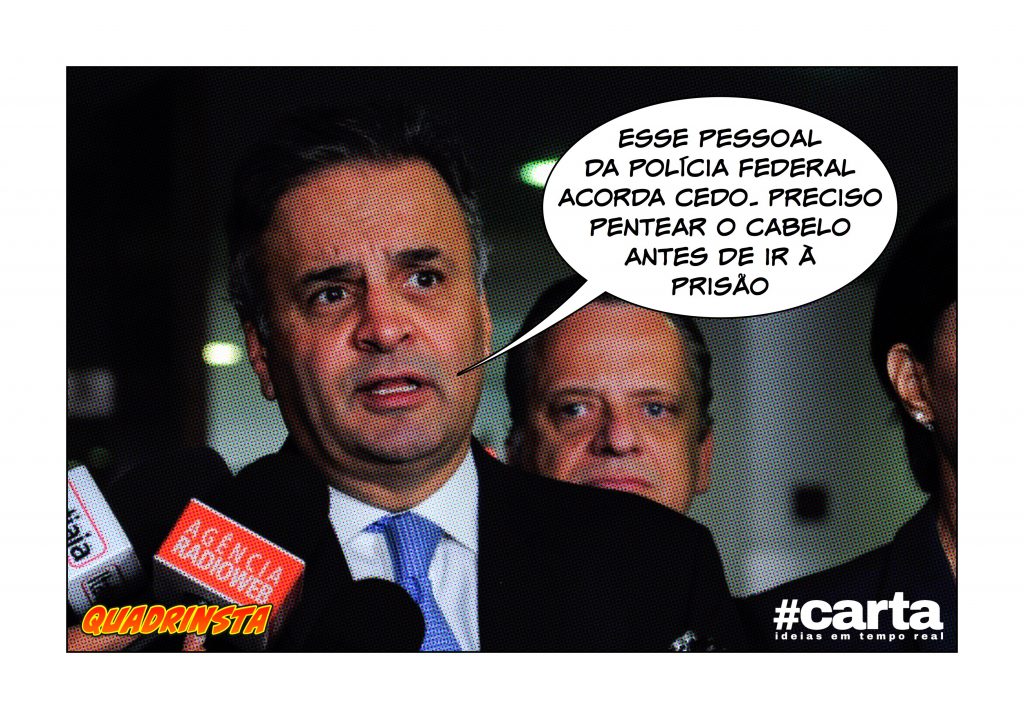Quadrinsta – Aécio Neves acerta horário do despertador para 5 da manhã