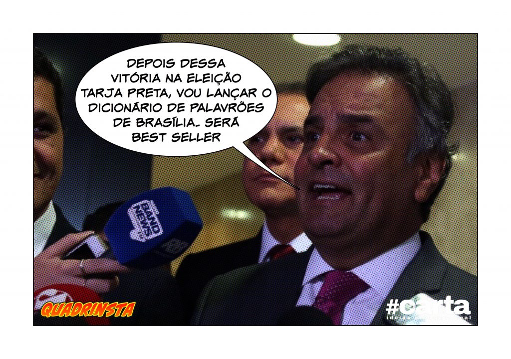 Quadrinsta – Aécio Neves ganha eleição de tarja preta da República
