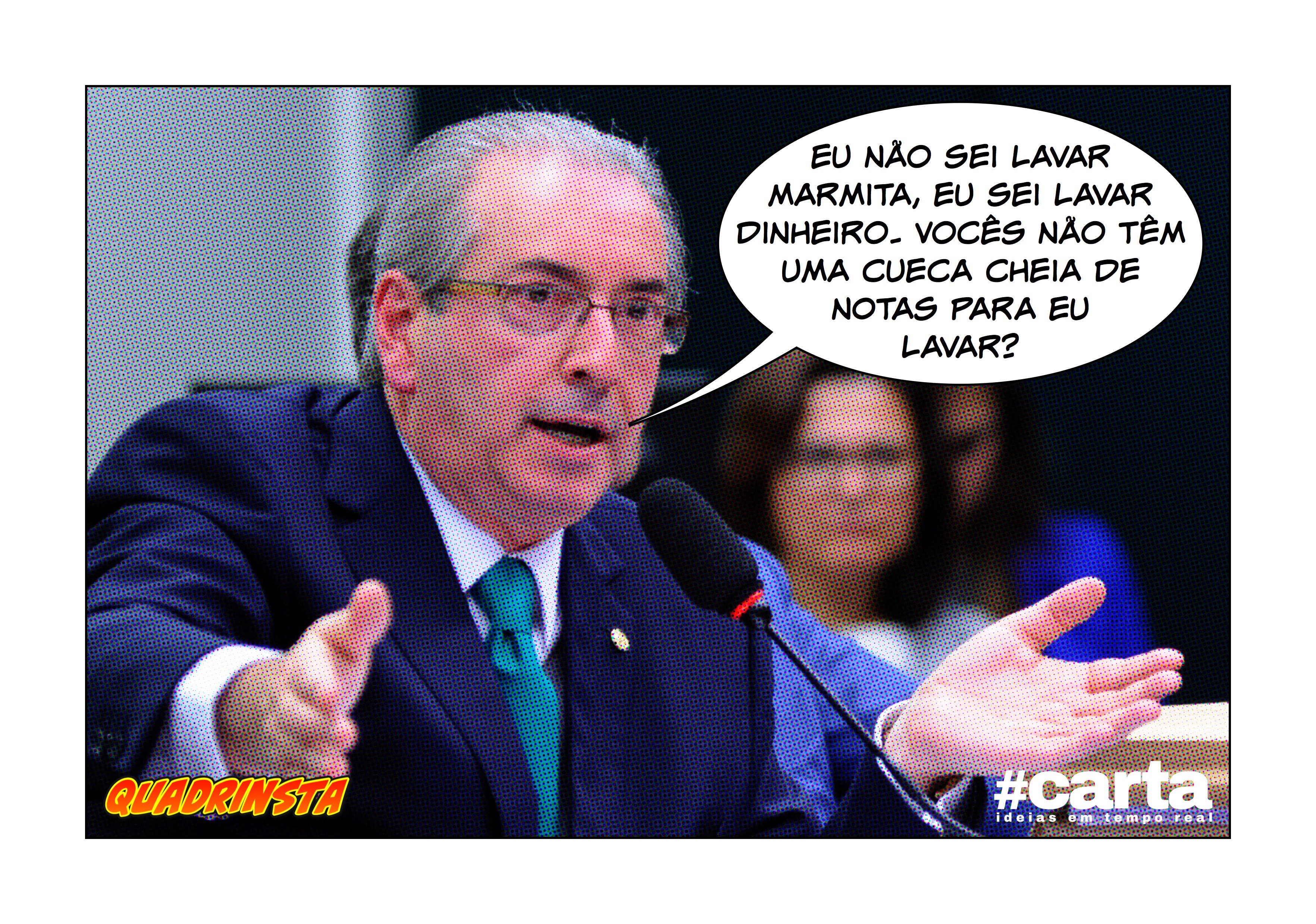 Eduardo Cunha troca lavagem de dinheiro por marmitas no presídio