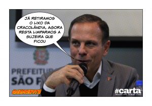 Quadrinsta - Doria descarta lixo da cracolândia, mas mantém sujeira