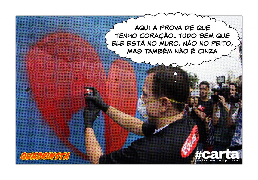Quadrinsta – Após polêmica na cracolândia, Doria prova que tem coração