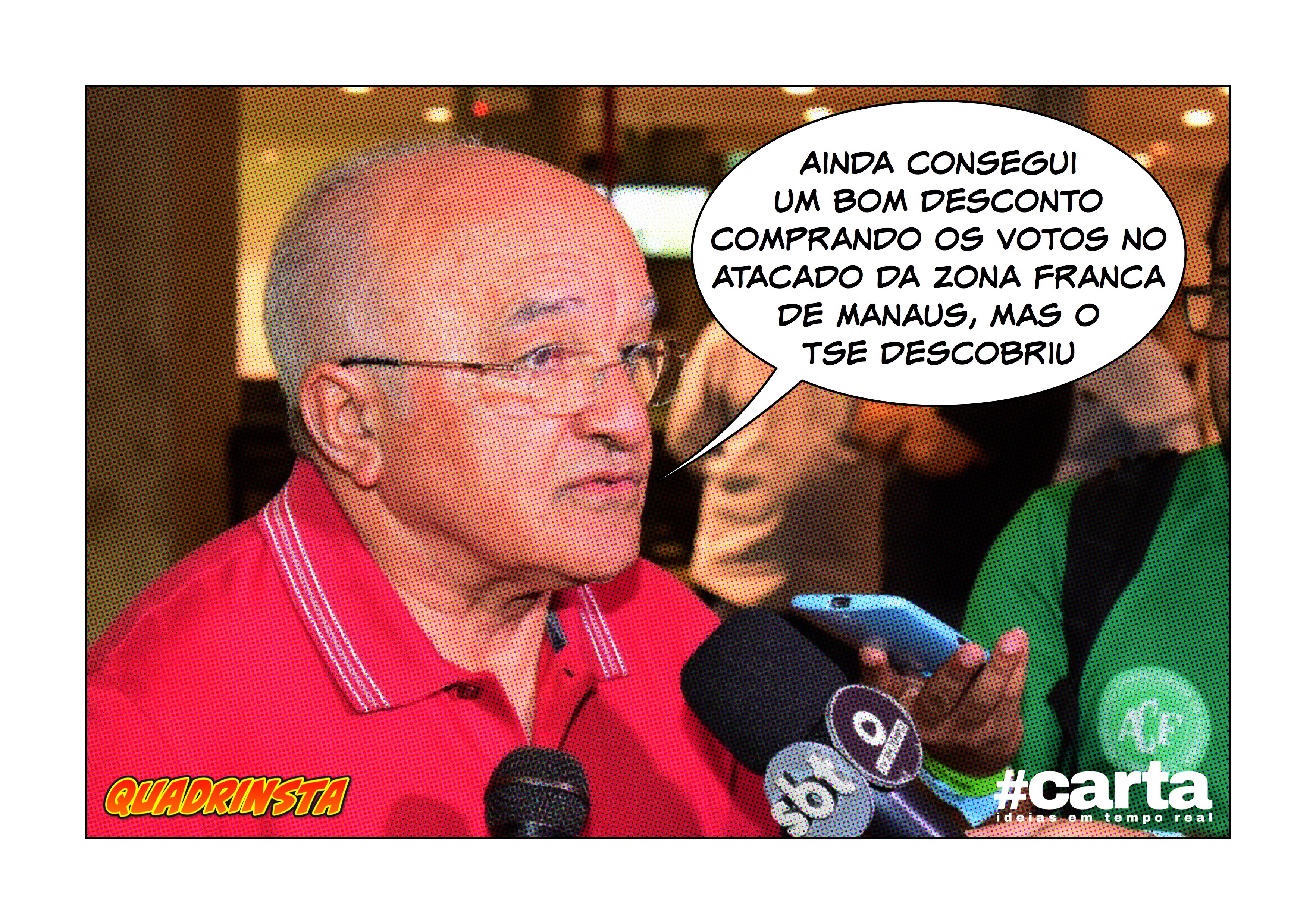 QUADRINSTA – Governador do AM pechincha votos na Zona Franca, mas cai