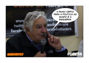 QUADRINSTA - Mujica vem de Fusca ao Brasil e carro só vira à esquerda