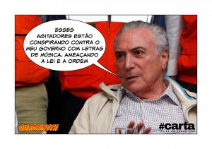Quadrinsta - Temer envia censor a show com Caetano Veloso por diretas